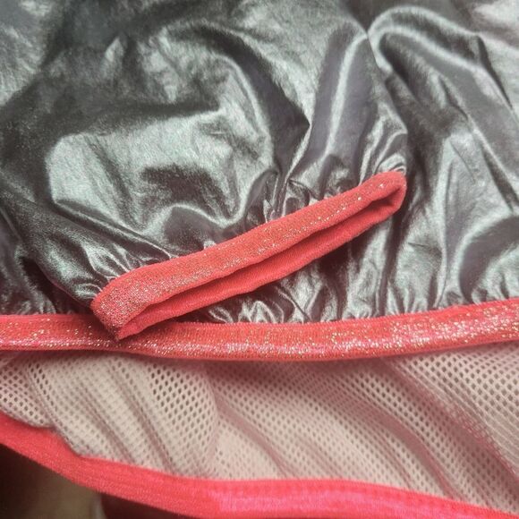 Girls Cat & Jack Silver and Pink Wind Breaker - Picture 6 of 7